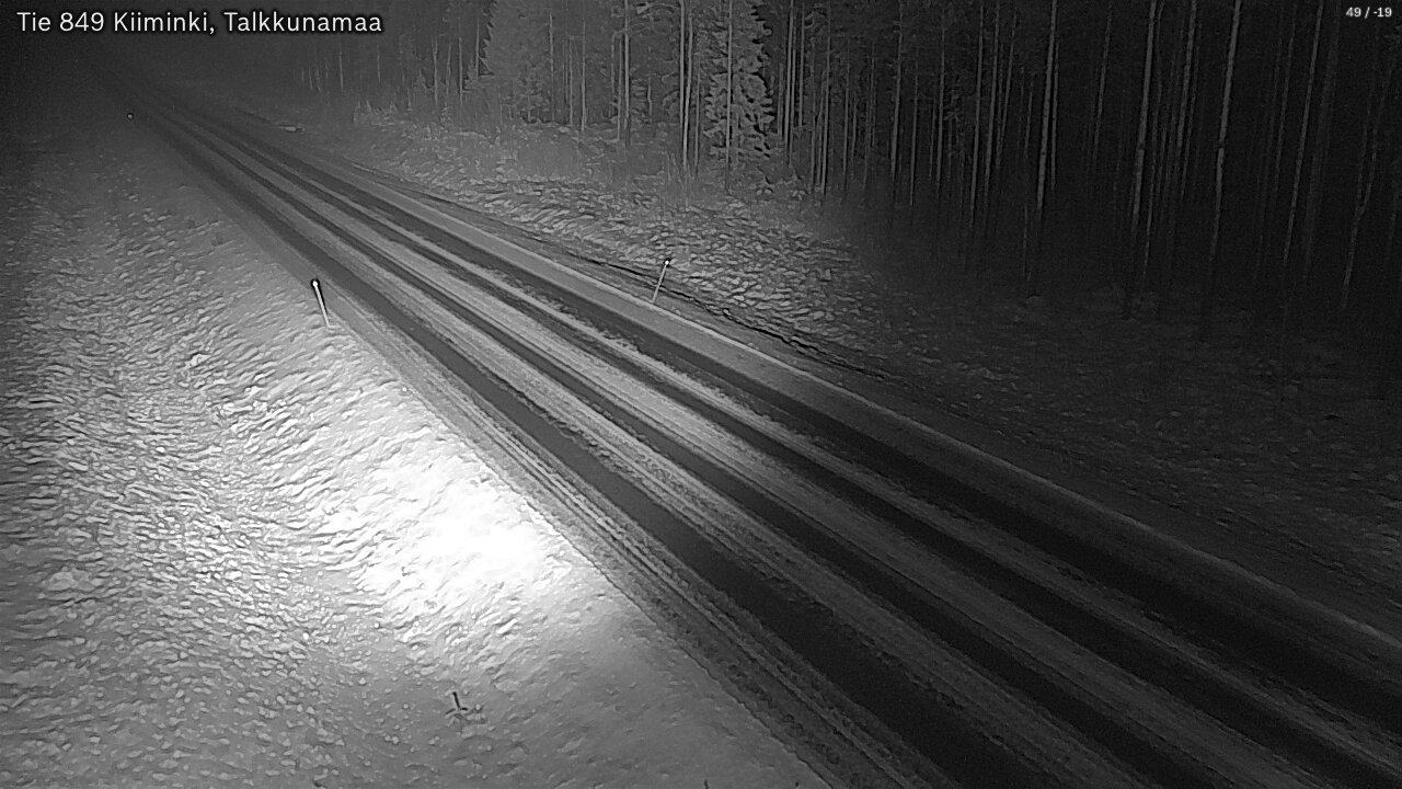 Weather Camera Image Väg 849 Kiiminki, Talkkunamaa, Oulu, Pohjois-Pohjanmaa