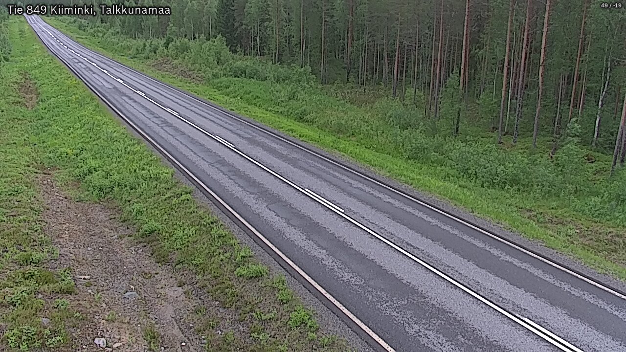 Weather Camera Image Road 849 Kiiminki, Talkkunamaa, Oulu, Pohjois-Pohjanmaa