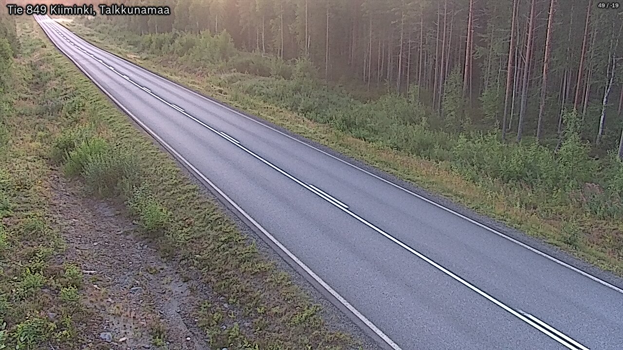 Weather Camera Image Road 849 Kiiminki, Talkkunamaa, Oulu, Pohjois-Pohjanmaa