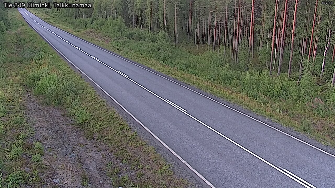 Weather Camera Image Road 849 Kiiminki, Talkkunamaa, Oulu, Pohjois-Pohjanmaa