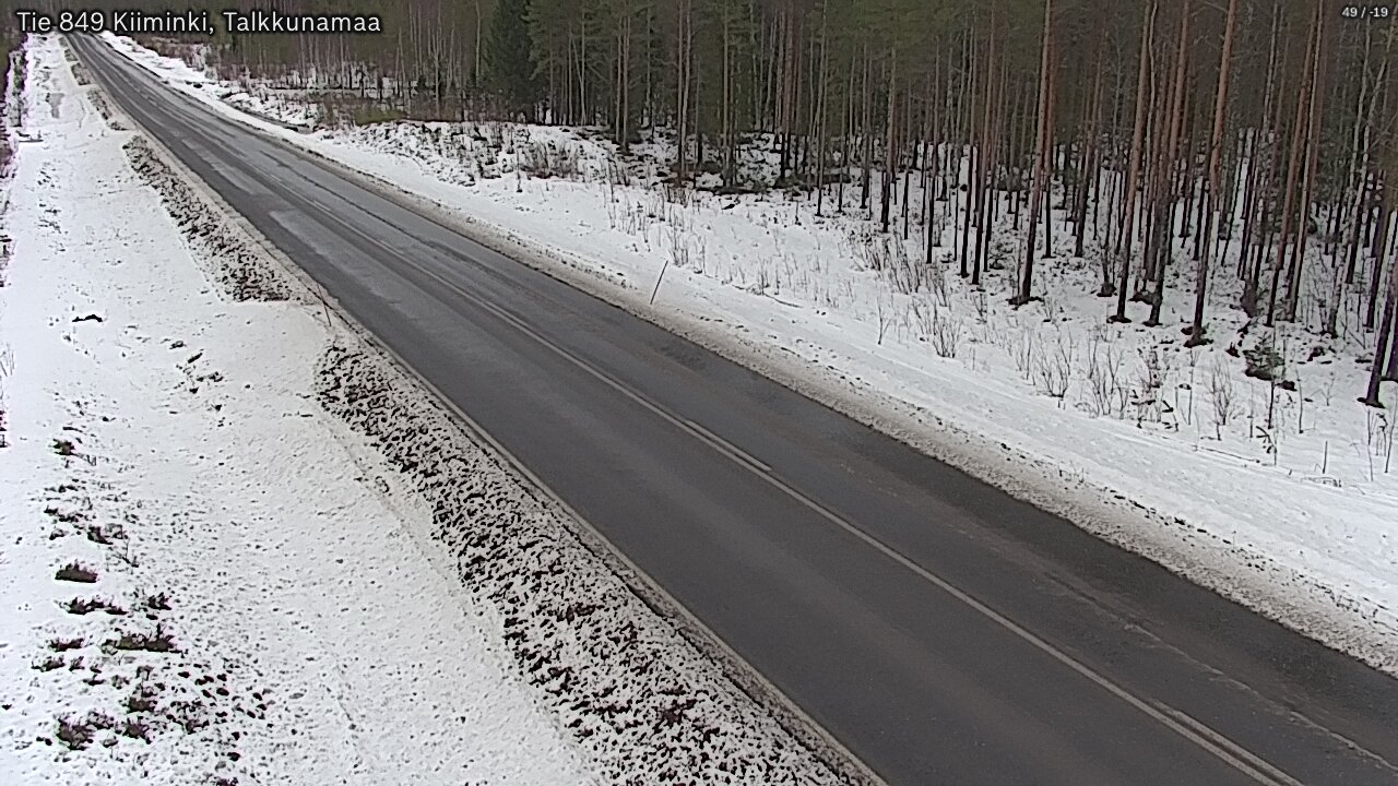 Weather Camera Image Road 849 Kiiminki, Talkkunamaa, Oulu, Pohjois-Pohjanmaa