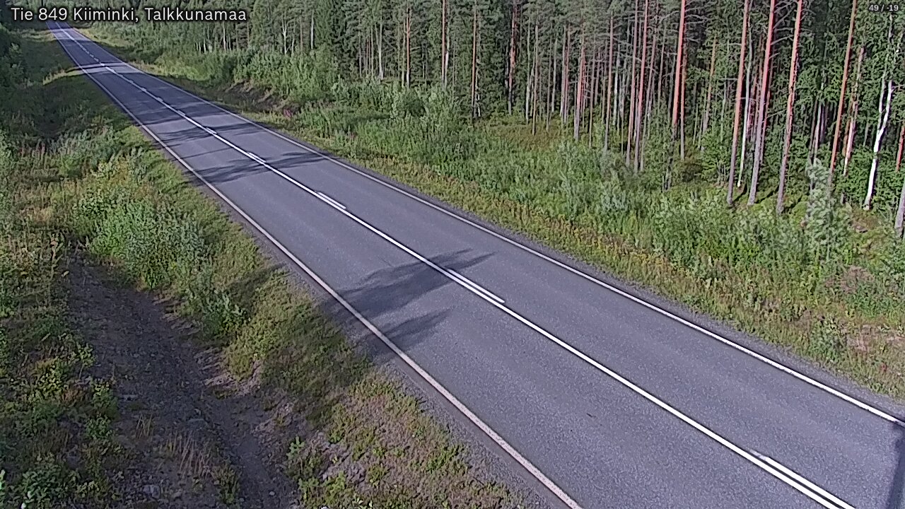 Weather Camera Image Road 849 Kiiminki, Talkkunamaa, Oulu, Pohjois-Pohjanmaa