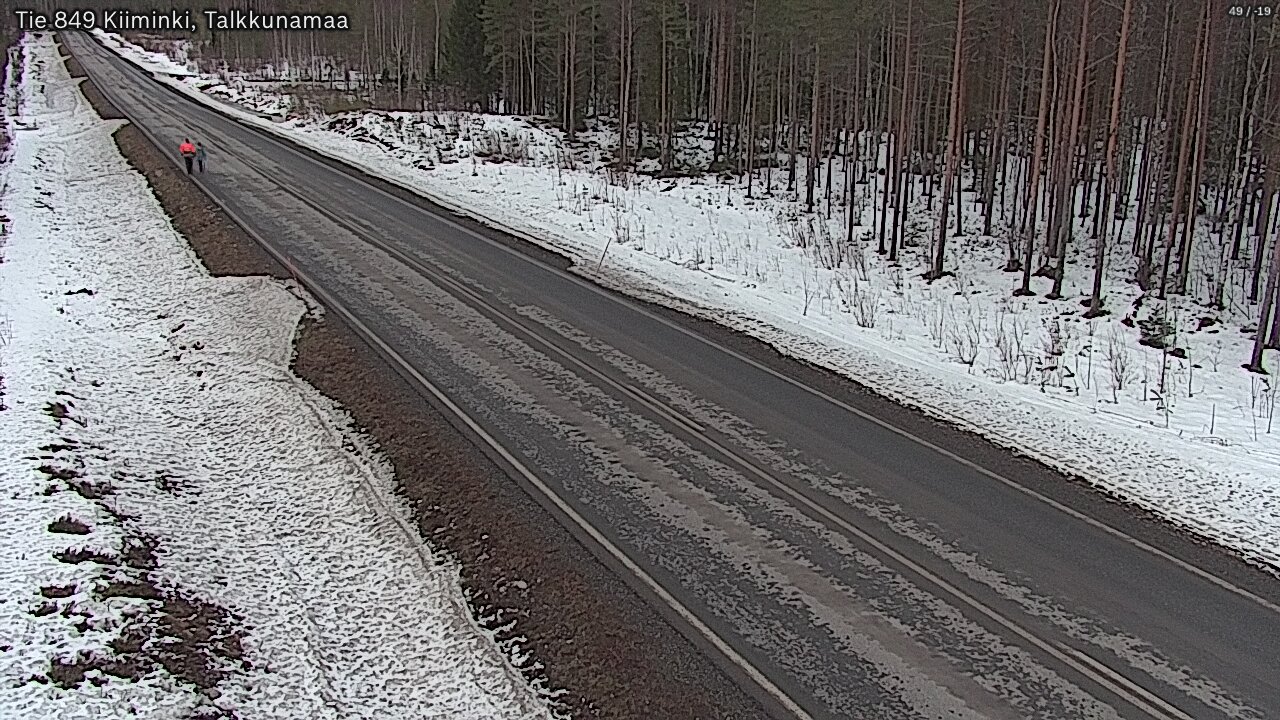 Weather Camera Image Väg 849 Kiiminki, Talkkunamaa, Oulu, Pohjois-Pohjanmaa