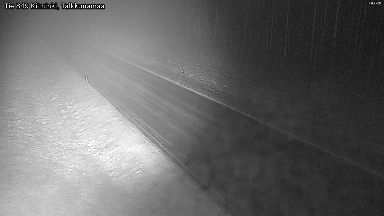 Weather Camera Image Road 849 Kiiminki, Talkkunamaa, Oulu, Pohjois-Pohjanmaa