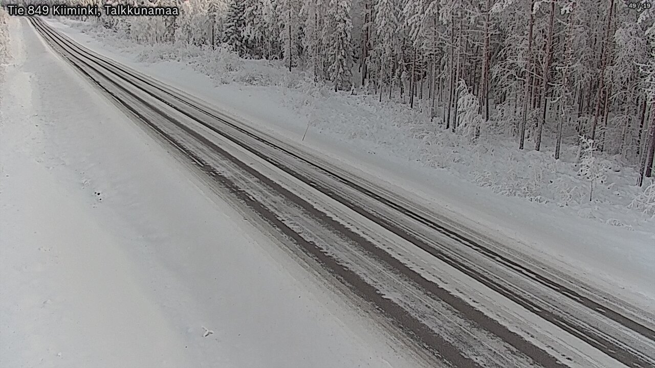 Weather Camera Image Road 849 Kiiminki, Talkkunamaa, Oulu, Pohjois-Pohjanmaa