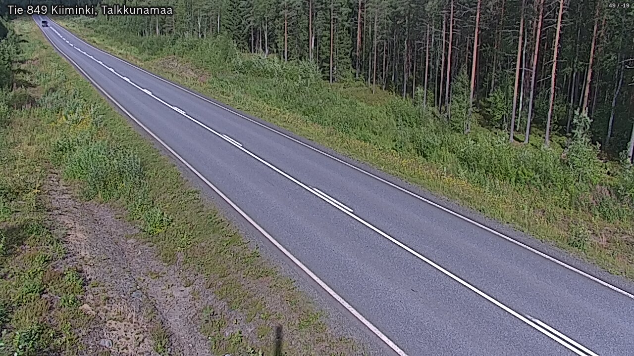 Weather Camera Image Road 849 Kiiminki, Talkkunamaa, Oulu, Pohjois-Pohjanmaa
