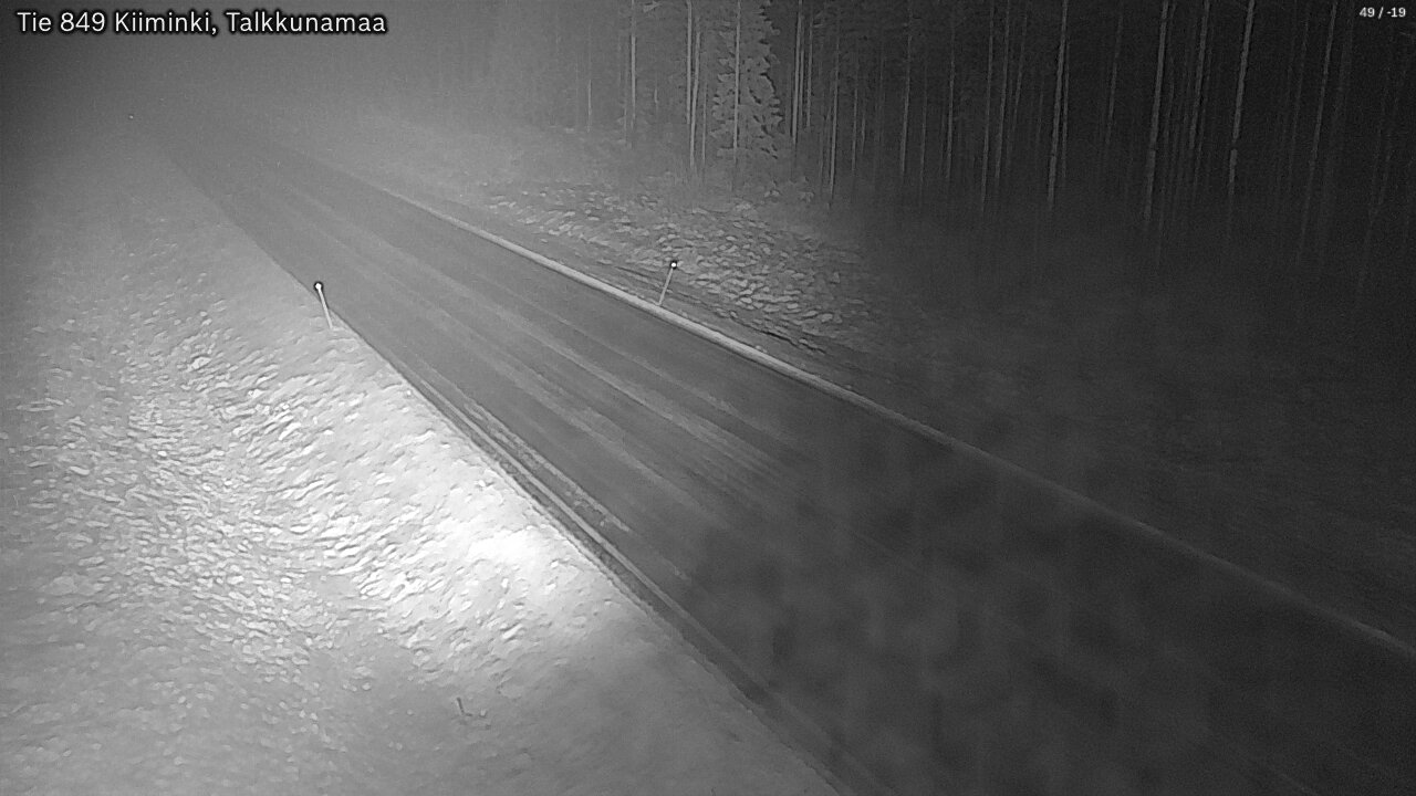 Weather Camera Image Road 849 Kiiminki, Talkkunamaa, Oulu, Pohjois-Pohjanmaa