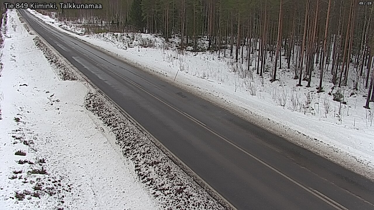 Weather Camera Image Road 849 Kiiminki, Talkkunamaa, Oulu, Pohjois-Pohjanmaa