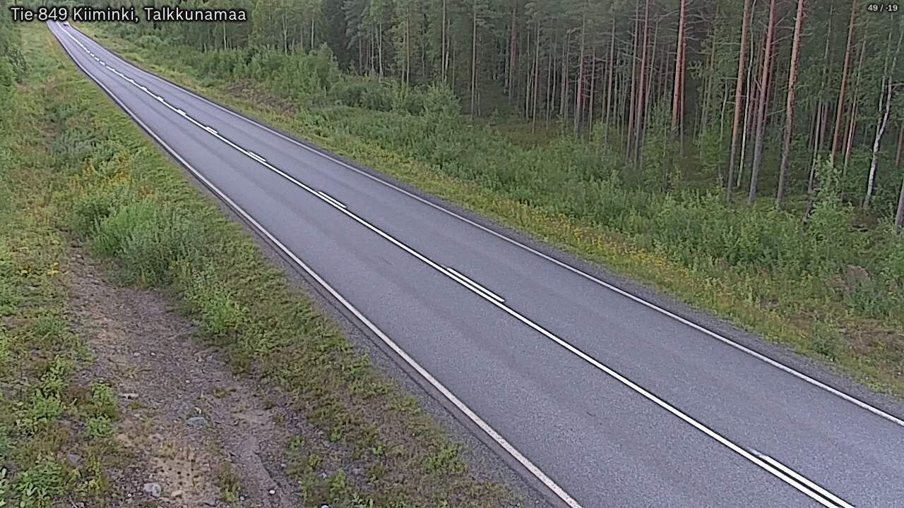 Weather Camera Image Road 849 Kiiminki, Talkkunamaa, Oulu, Pohjois-Pohjanmaa
