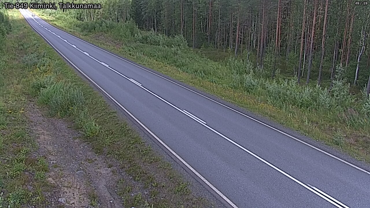 Weather Camera Image Road 849 Kiiminki, Talkkunamaa, Oulu, Pohjois-Pohjanmaa