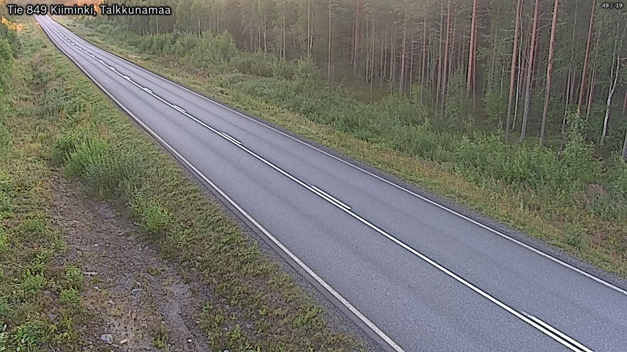 Weather Camera Image Road 849 Kiiminki, Talkkunamaa, Oulu, Pohjois-Pohjanmaa