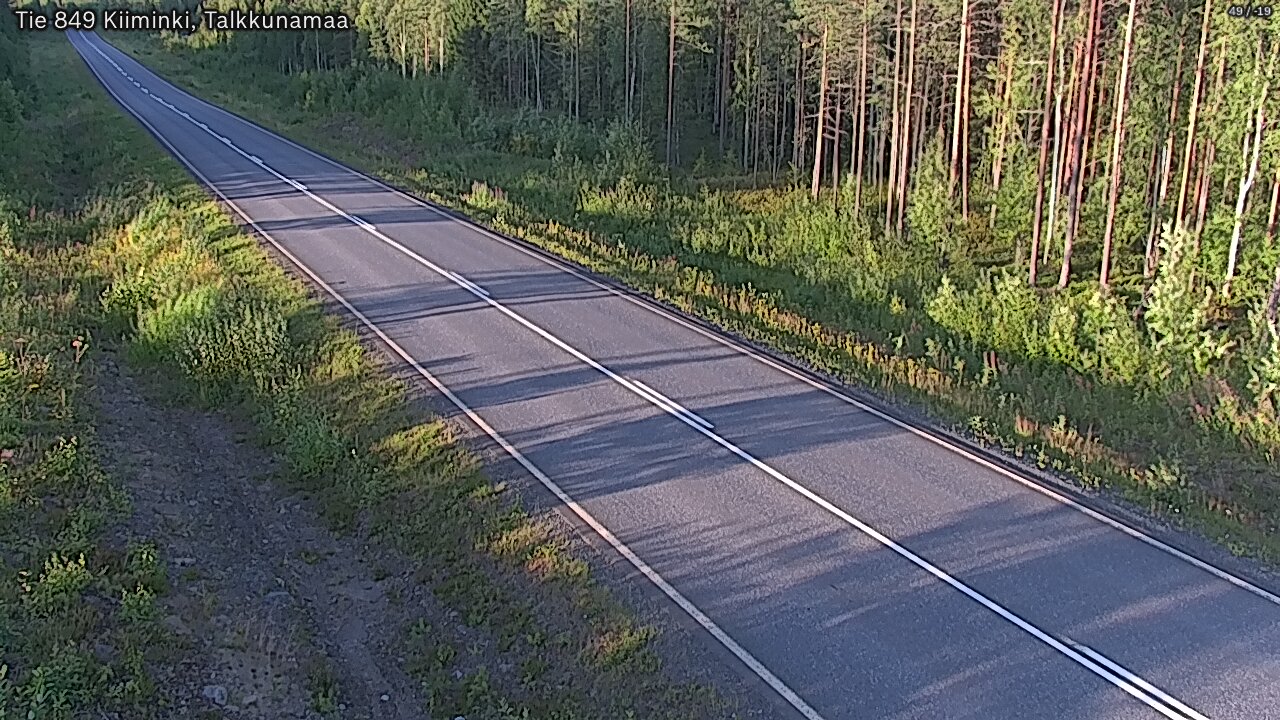 Weather Camera Image Road 849 Kiiminki, Talkkunamaa, Oulu, Pohjois-Pohjanmaa