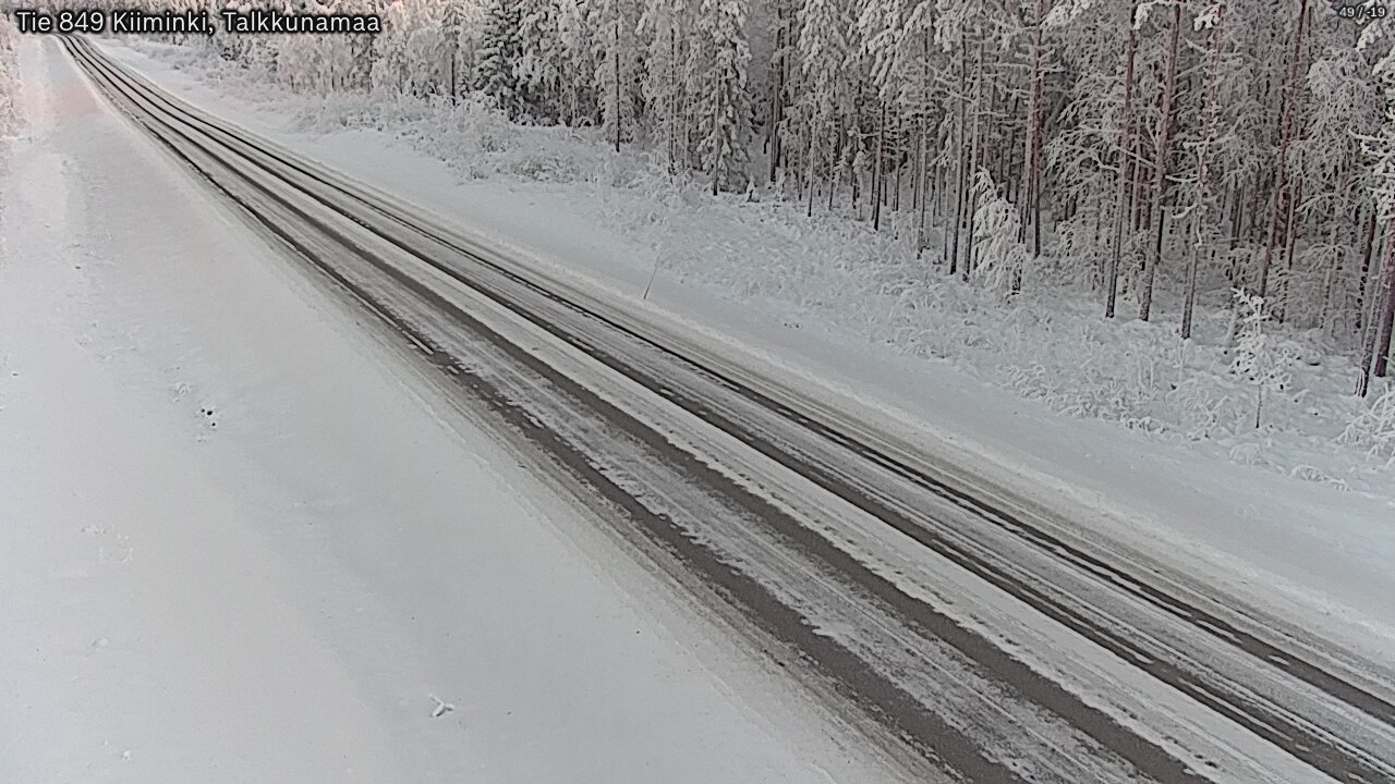 Weather Camera Image Road 849 Kiiminki, Talkkunamaa, Oulu, Pohjois-Pohjanmaa