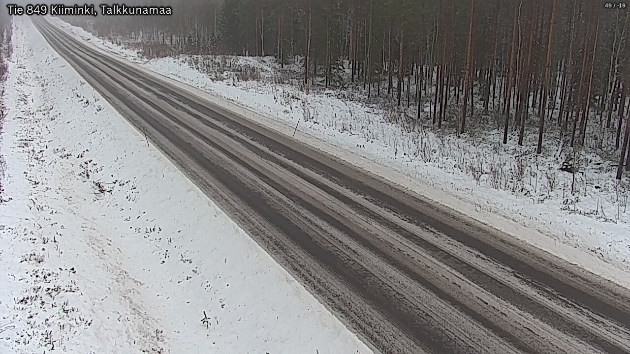 Weather Camera Image Road 849 Kiiminki, Talkkunamaa, Oulu, Pohjois-Pohjanmaa