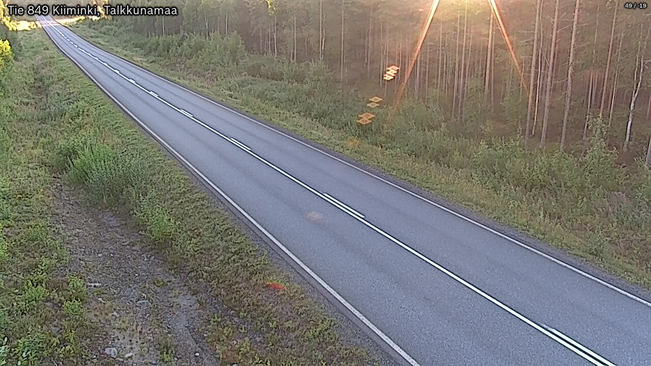 Weather Camera Image Road 849 Kiiminki, Talkkunamaa, Oulu, Pohjois-Pohjanmaa