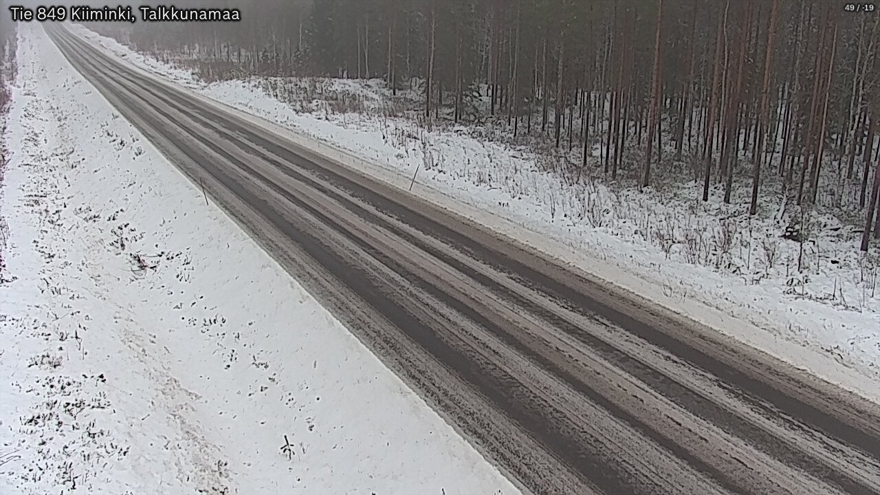 Weather Camera Image Road 849 Kiiminki, Talkkunamaa, Oulu, Pohjois-Pohjanmaa