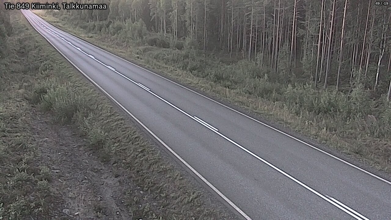 Weather Camera Image Road 849 Kiiminki, Talkkunamaa, Oulu, Pohjois-Pohjanmaa