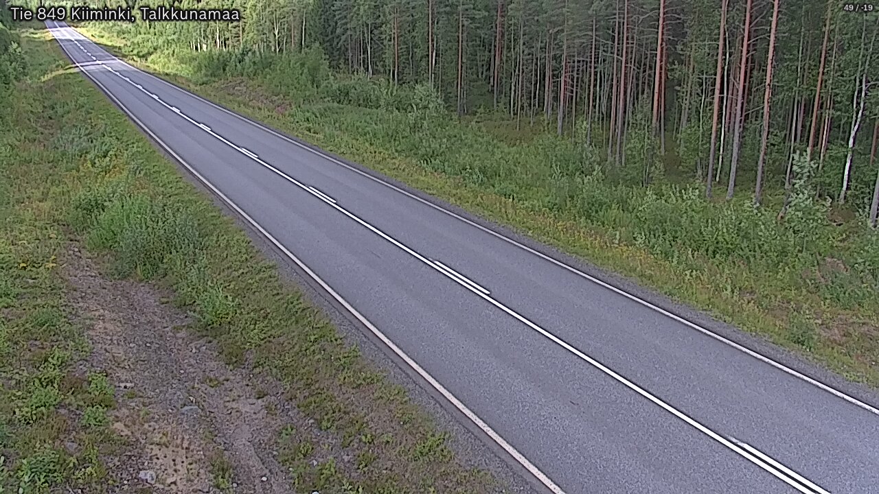 Weather Camera Image Road 849 Kiiminki, Talkkunamaa, Oulu, Pohjois-Pohjanmaa