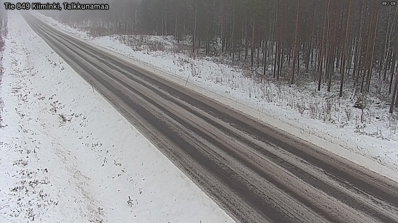 Weather Camera Image Road 849 Kiiminki, Talkkunamaa, Oulu, Pohjois-Pohjanmaa