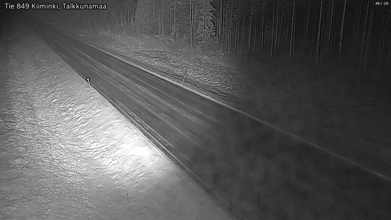 Weather Camera Image Road 849 Kiiminki, Talkkunamaa, Oulu, Pohjois-Pohjanmaa