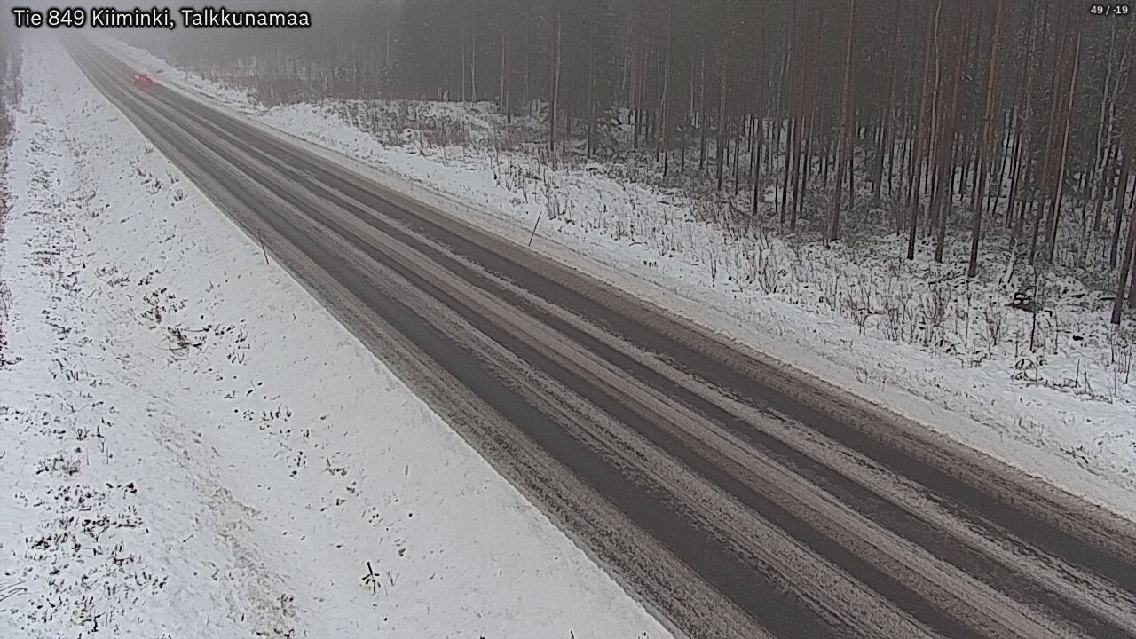Weather Camera Image Väg 849 Kiiminki, Talkkunamaa, Oulu, Pohjois-Pohjanmaa