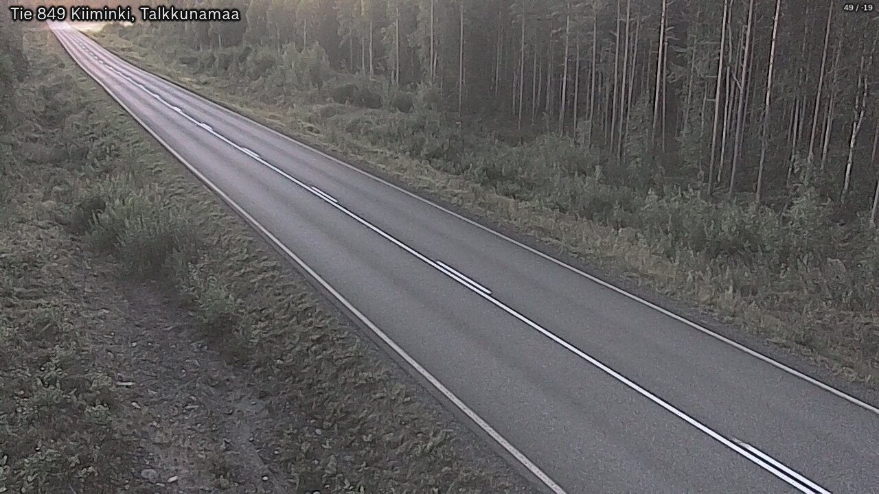 Weather Camera Image Road 849 Kiiminki, Talkkunamaa, Oulu, Pohjois-Pohjanmaa