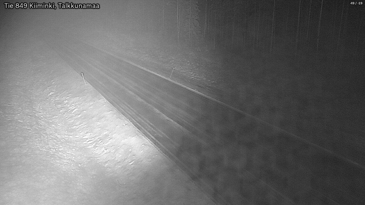 Weather Camera Image Road 849 Kiiminki, Talkkunamaa, Oulu, Pohjois-Pohjanmaa