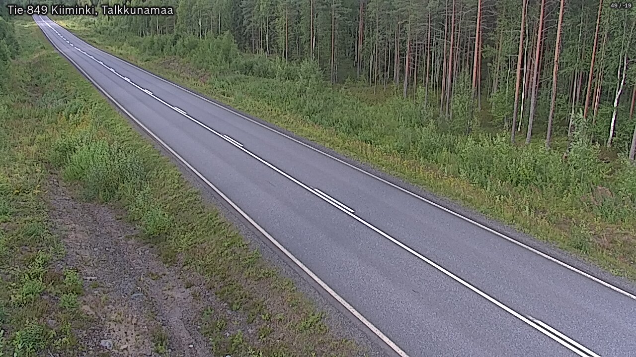 Weather Camera Image Road 849 Kiiminki, Talkkunamaa, Oulu, Pohjois-Pohjanmaa