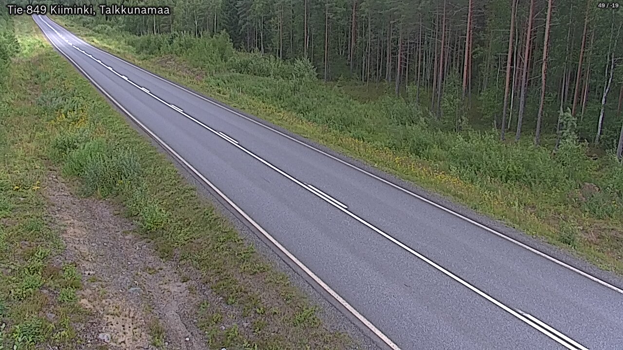 Weather Camera Image Road 849 Kiiminki, Talkkunamaa, Oulu, Pohjois-Pohjanmaa