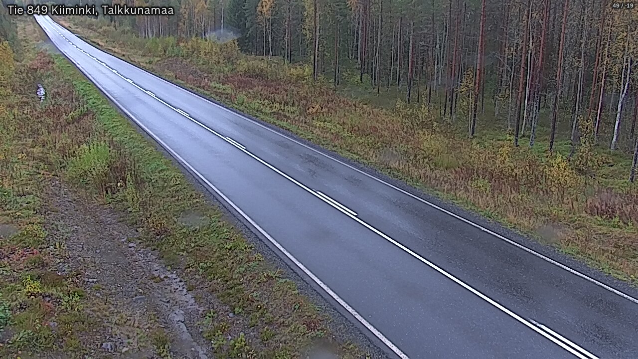 Weather Camera Image Road 849 Kiiminki, Talkkunamaa, Oulu, Pohjois-Pohjanmaa