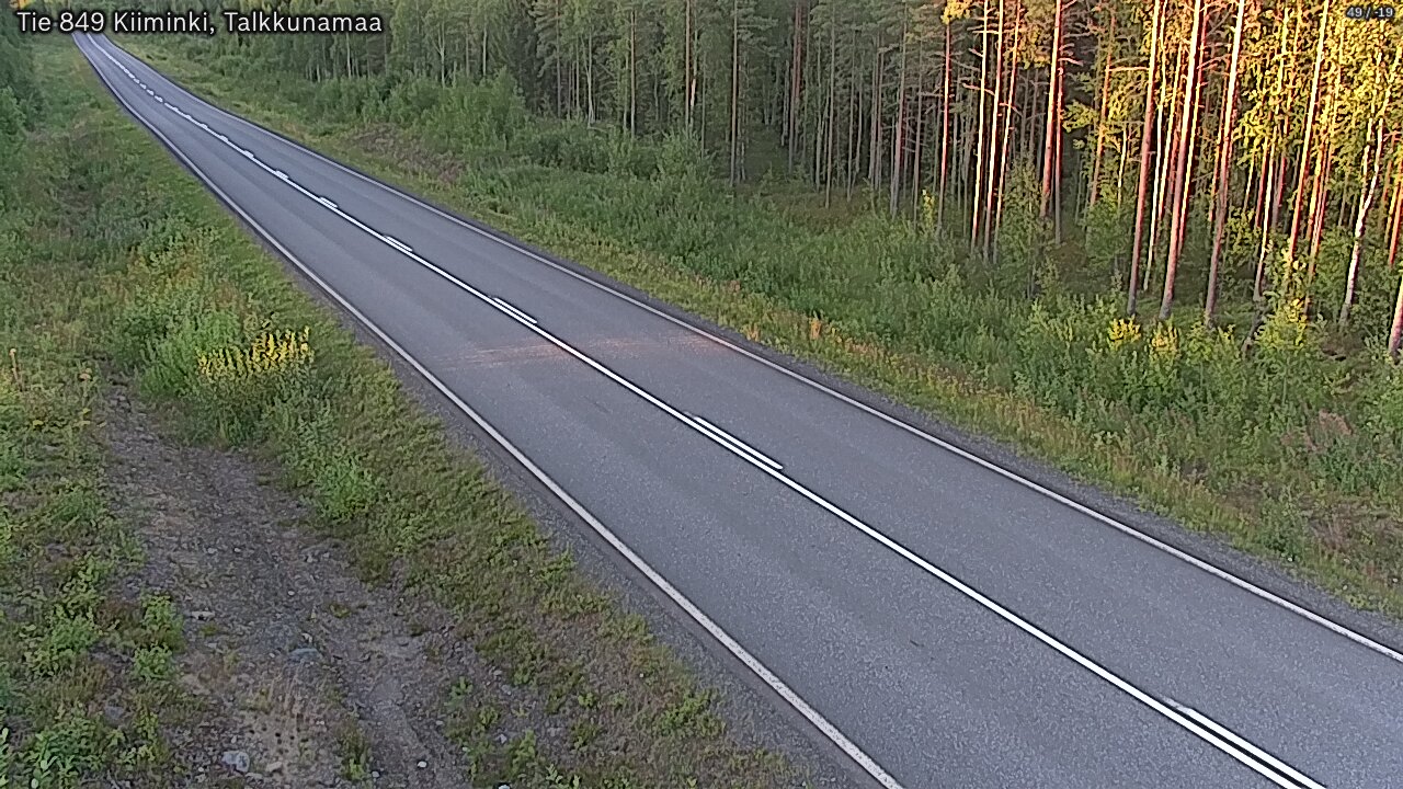 Weather Camera Image Road 849 Kiiminki, Talkkunamaa, Oulu, Pohjois-Pohjanmaa