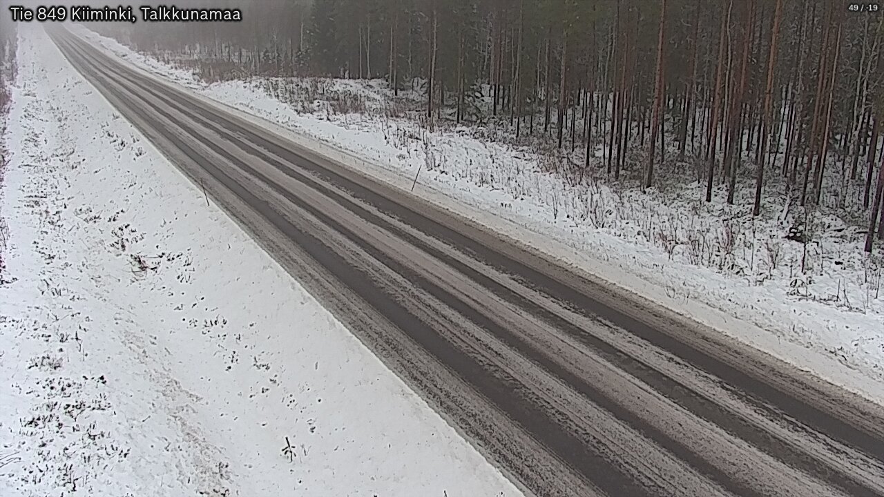 Weather Camera Image Road 849 Kiiminki, Talkkunamaa, Oulu, Pohjois-Pohjanmaa