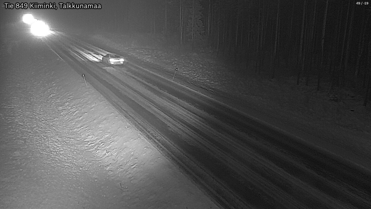 Weather Camera Image Road 849 Kiiminki, Talkkunamaa, Oulu, Pohjois-Pohjanmaa