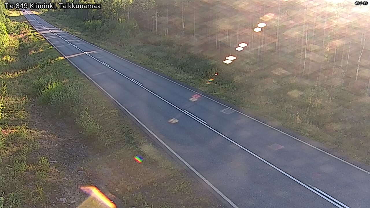 Weather Camera Image Road 849 Kiiminki, Talkkunamaa, Oulu, Pohjois-Pohjanmaa