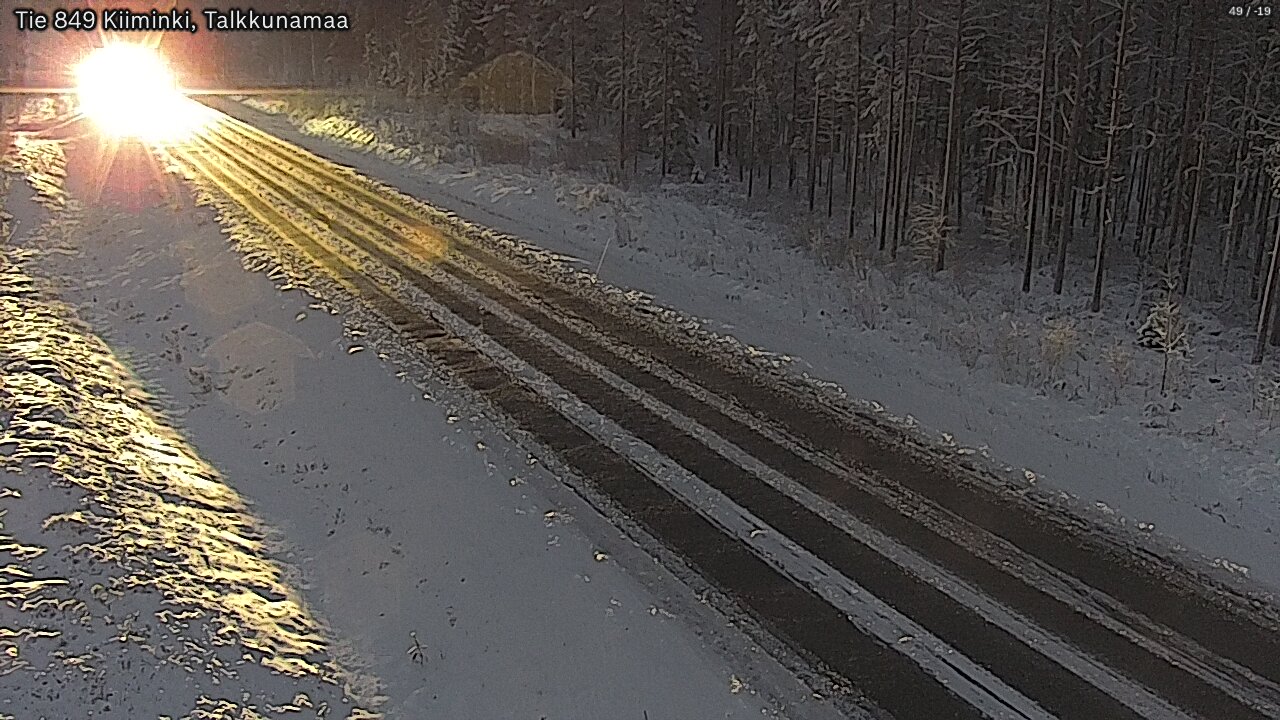 Kelikamerat Kuva Tie 849 Kiiminki, Talkkunamaa, Oulu, Pohjois-Pohjanmaa
