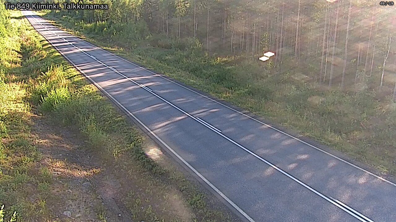 Weather Camera Image Road 849 Kiiminki, Talkkunamaa, Oulu, Pohjois-Pohjanmaa
