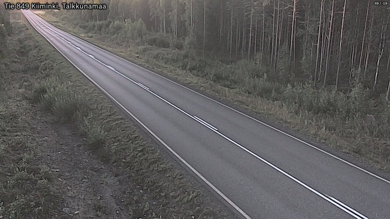 Weather Camera Image Road 849 Kiiminki, Talkkunamaa, Oulu, Pohjois-Pohjanmaa