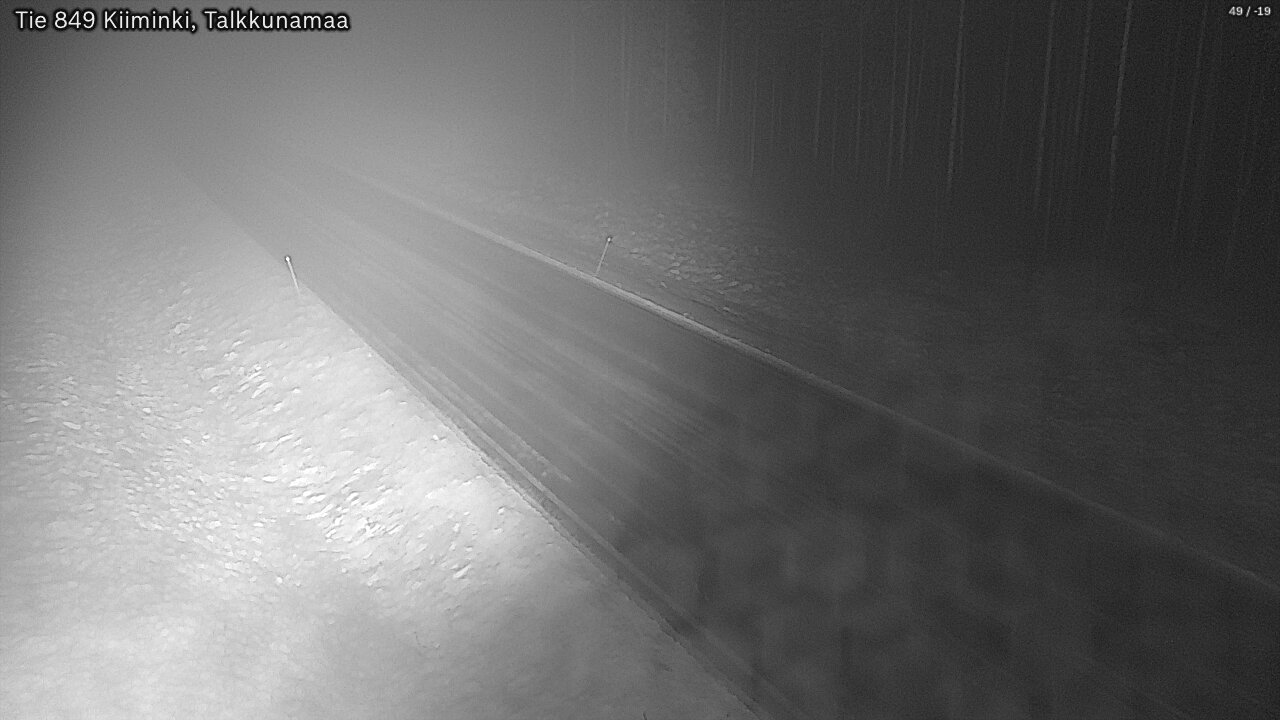 Weather Camera Image Road 849 Kiiminki, Talkkunamaa, Oulu, Pohjois-Pohjanmaa