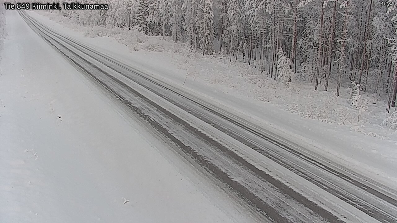 Weather Camera Image Road 849 Kiiminki, Talkkunamaa, Oulu, Pohjois-Pohjanmaa