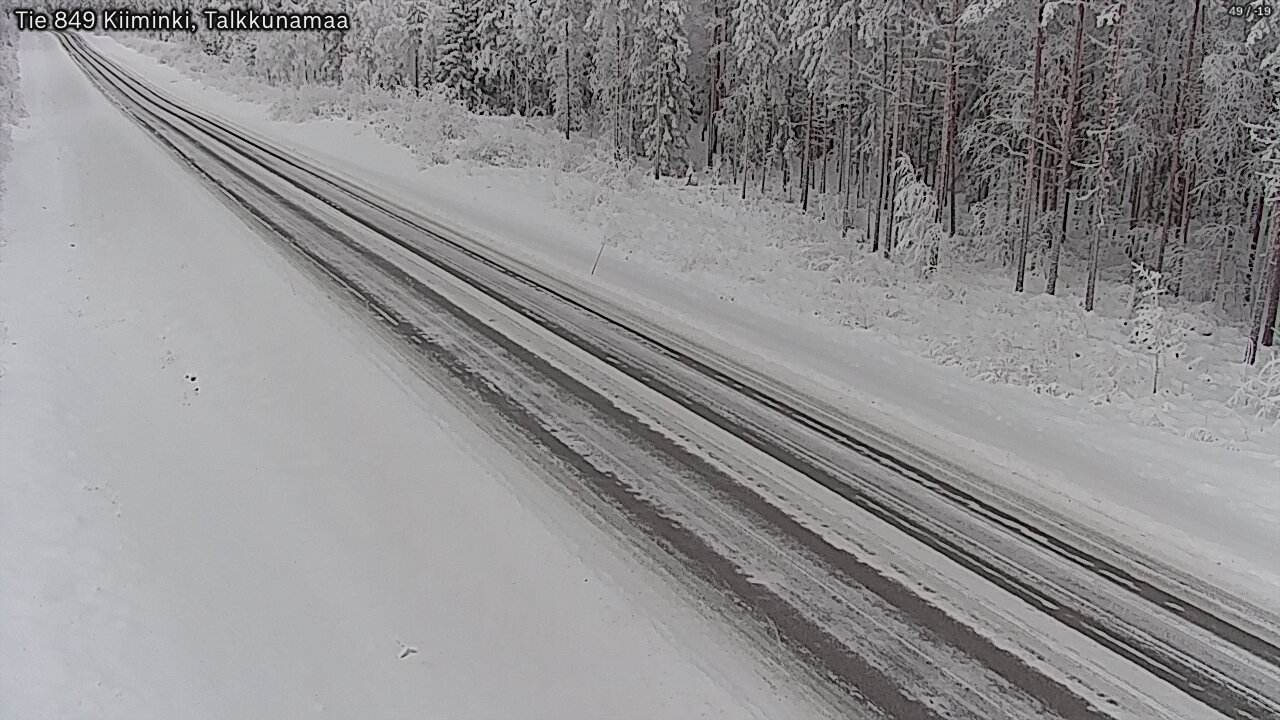 Weather Camera Image Road 849 Kiiminki, Talkkunamaa, Oulu, Pohjois-Pohjanmaa