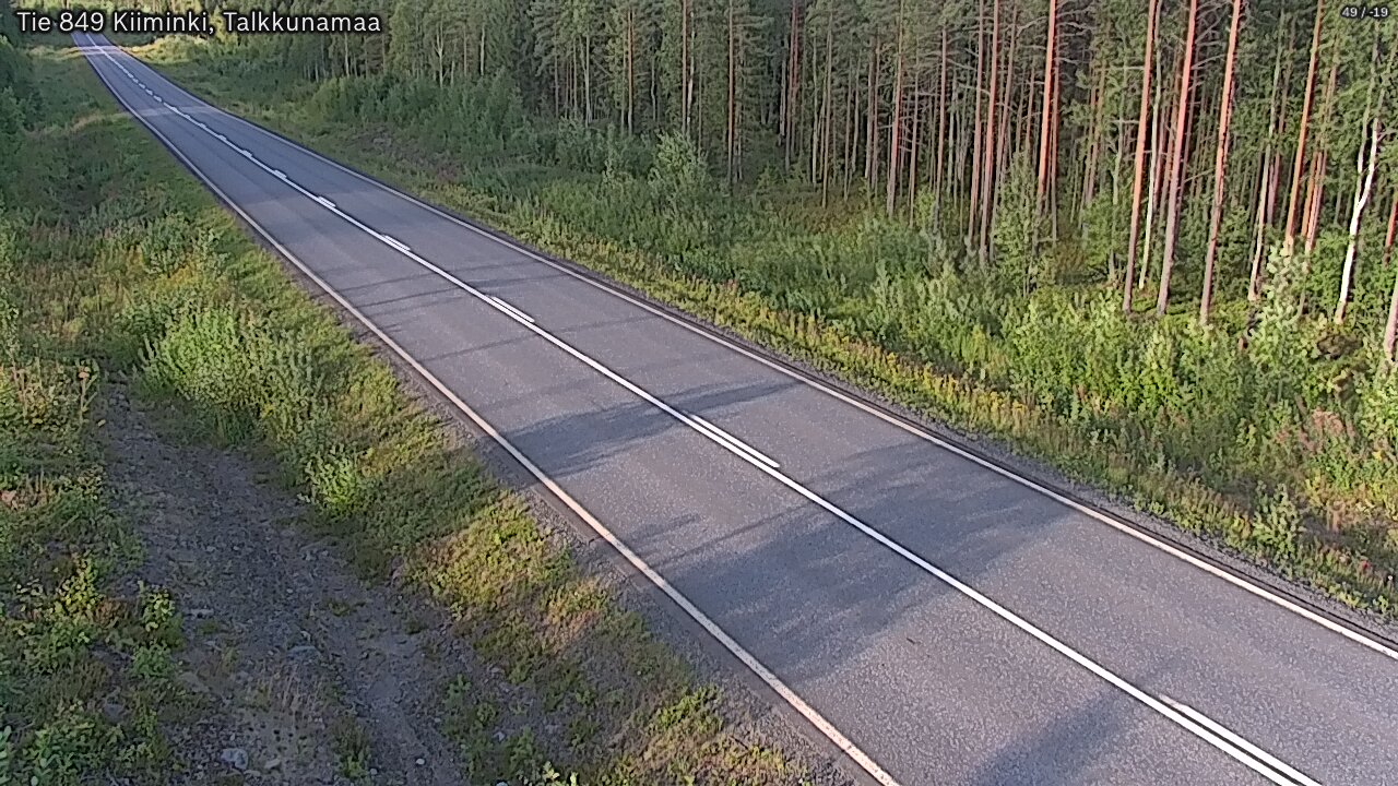 Weather Camera Image Road 849 Kiiminki, Talkkunamaa, Oulu, Pohjois-Pohjanmaa
