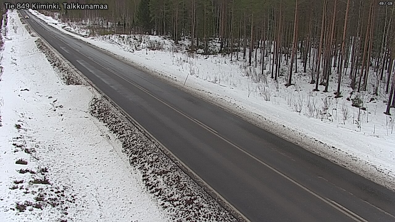 Weather Camera Image Road 849 Kiiminki, Talkkunamaa, Oulu, Pohjois-Pohjanmaa