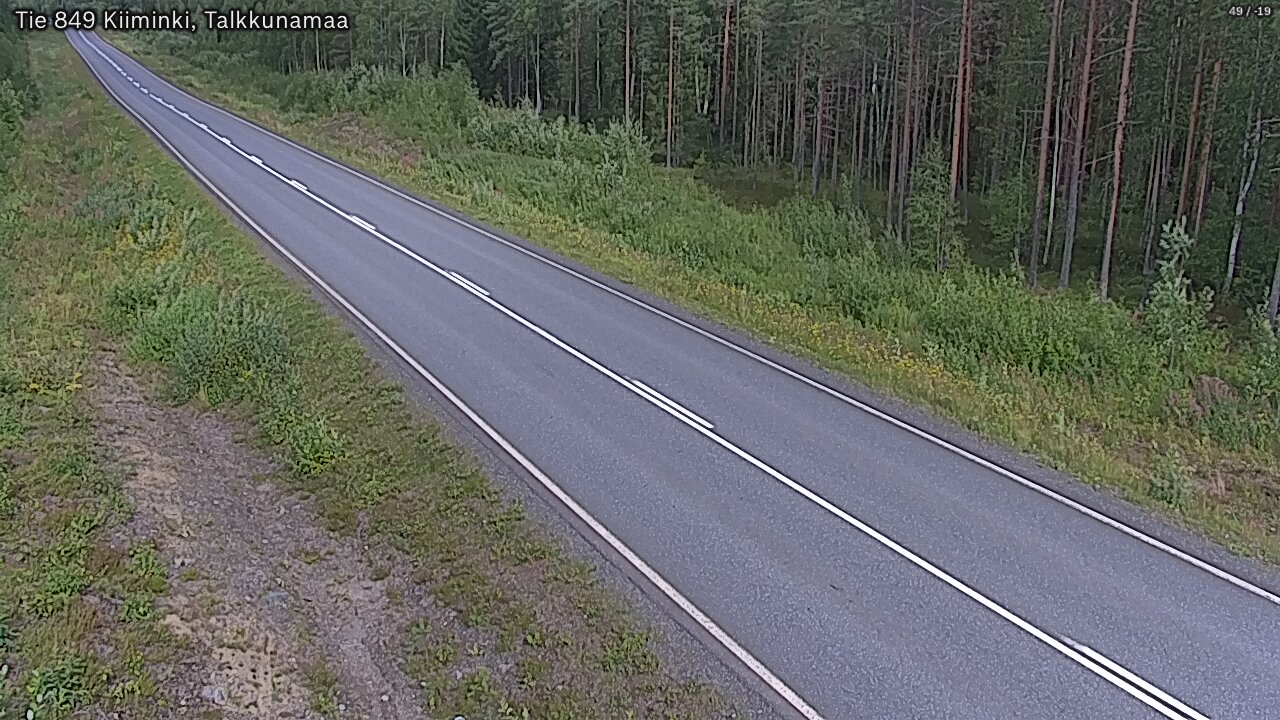 Weather Camera Image Road 849 Kiiminki, Talkkunamaa, Oulu, Pohjois-Pohjanmaa