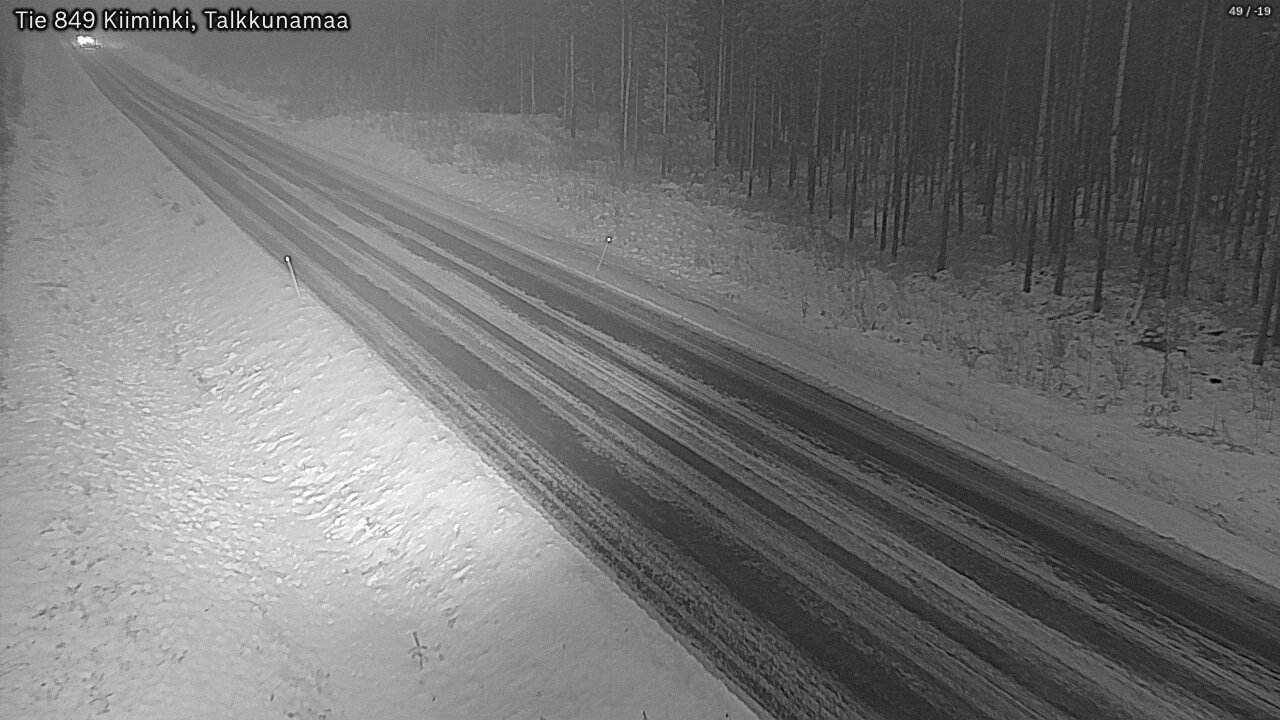 Weather Camera Image Road 849 Kiiminki, Talkkunamaa, Oulu, Pohjois-Pohjanmaa
