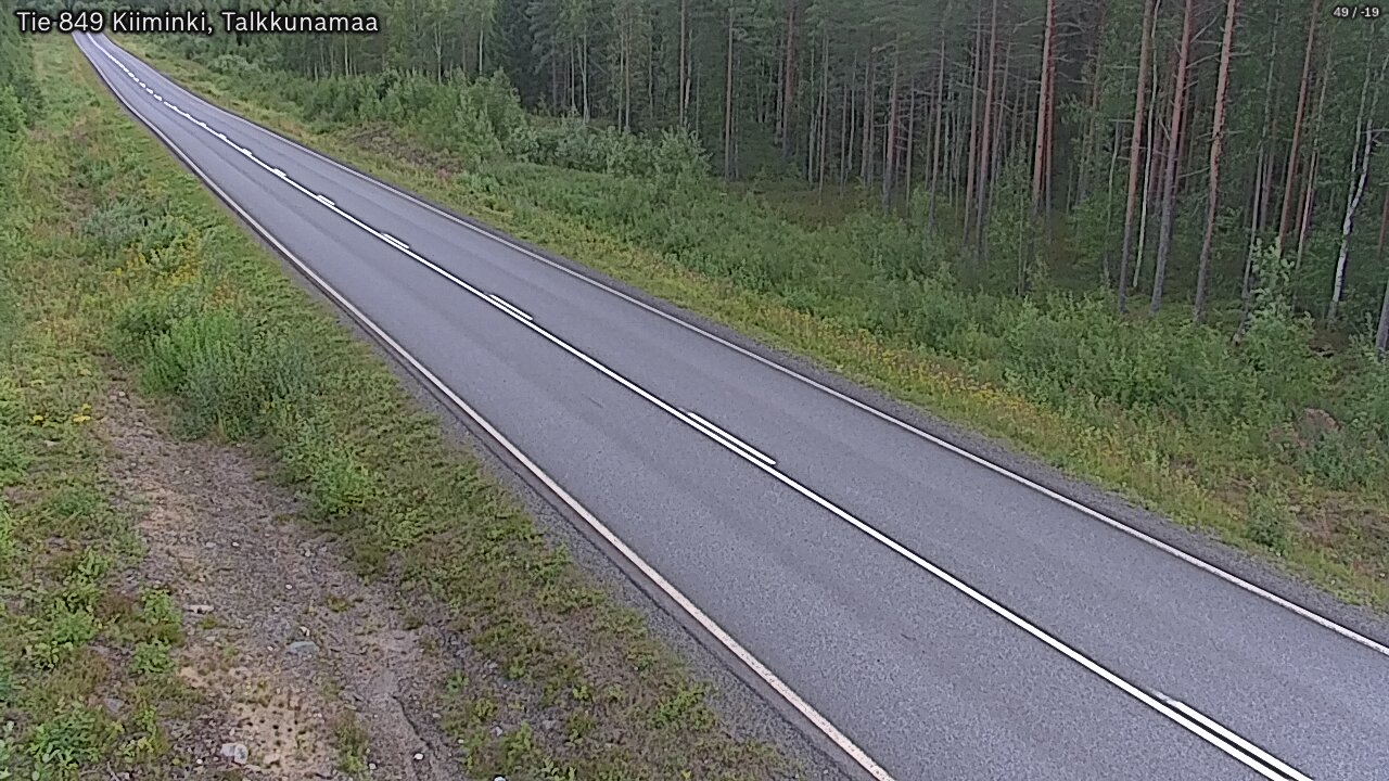 Weather Camera Image Road 849 Kiiminki, Talkkunamaa, Oulu, Pohjois-Pohjanmaa