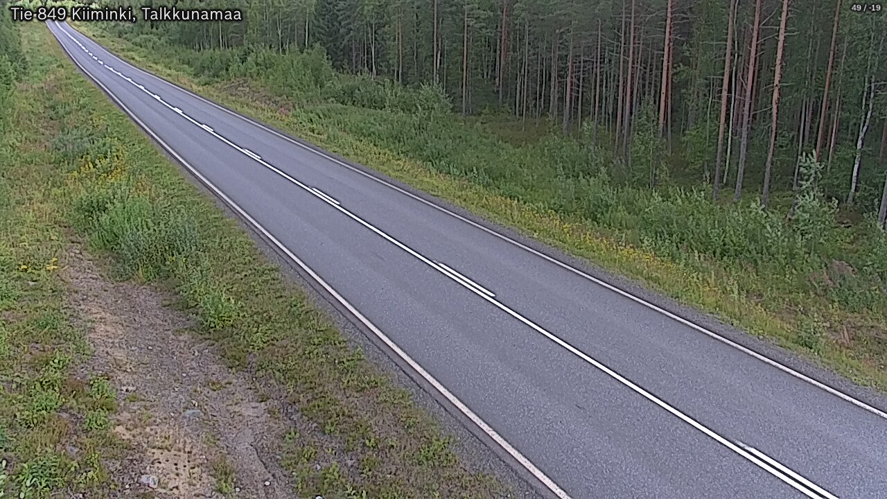 Weather Camera Image Road 849 Kiiminki, Talkkunamaa, Oulu, Pohjois-Pohjanmaa
