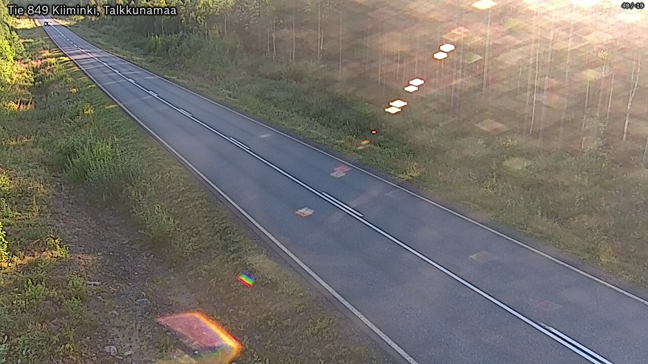 Weather Camera Image Road 849 Kiiminki, Talkkunamaa, Oulu, Pohjois-Pohjanmaa