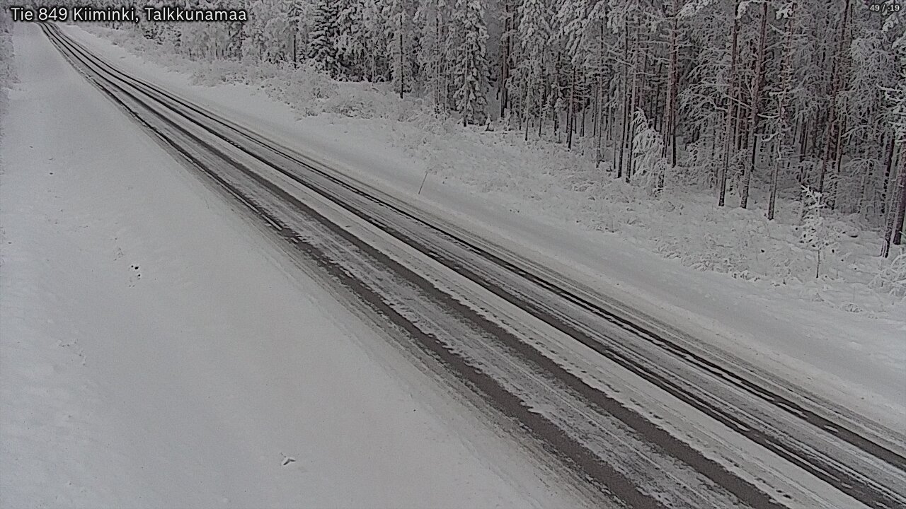 Weather Camera Image Road 849 Kiiminki, Talkkunamaa, Oulu, Pohjois-Pohjanmaa