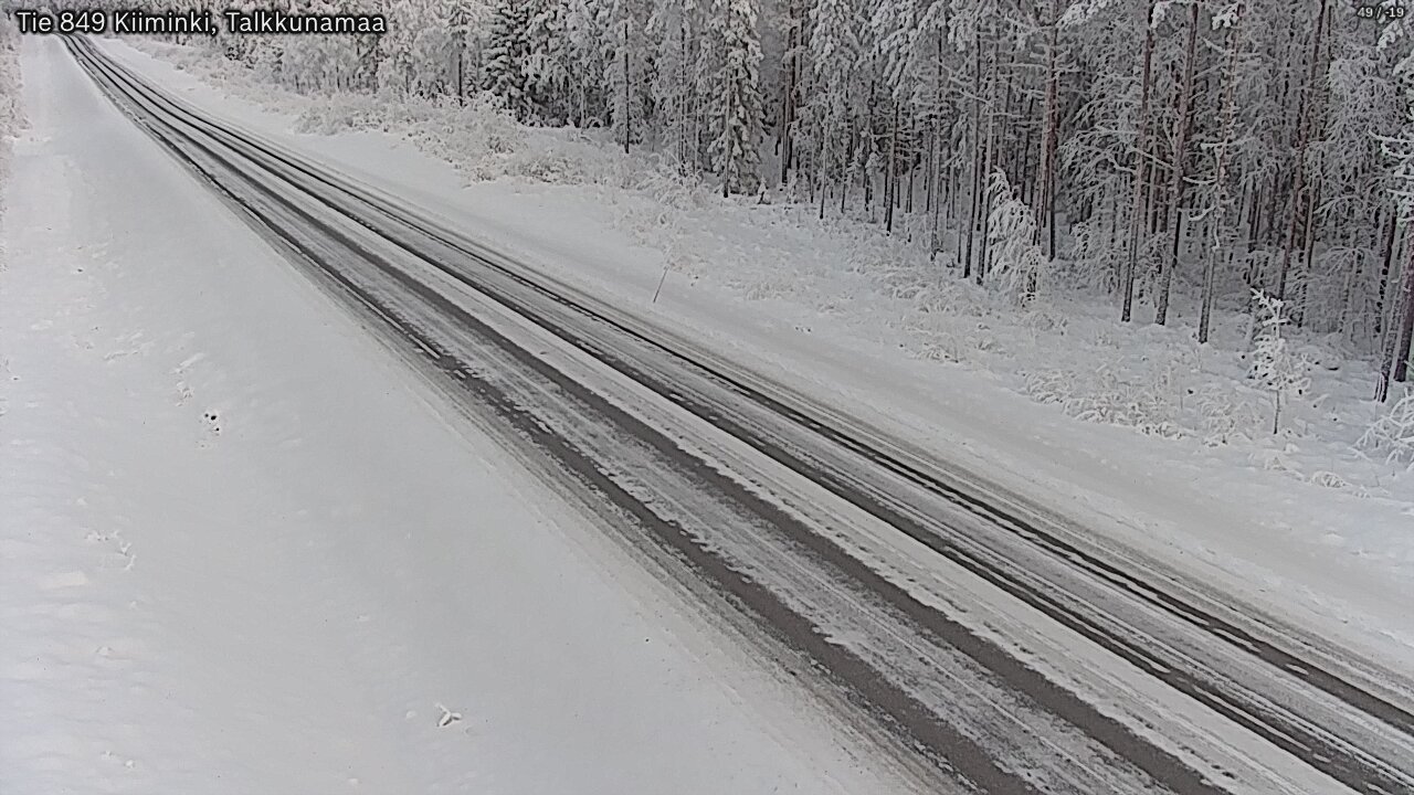 Weather Camera Image Road 849 Kiiminki, Talkkunamaa, Oulu, Pohjois-Pohjanmaa