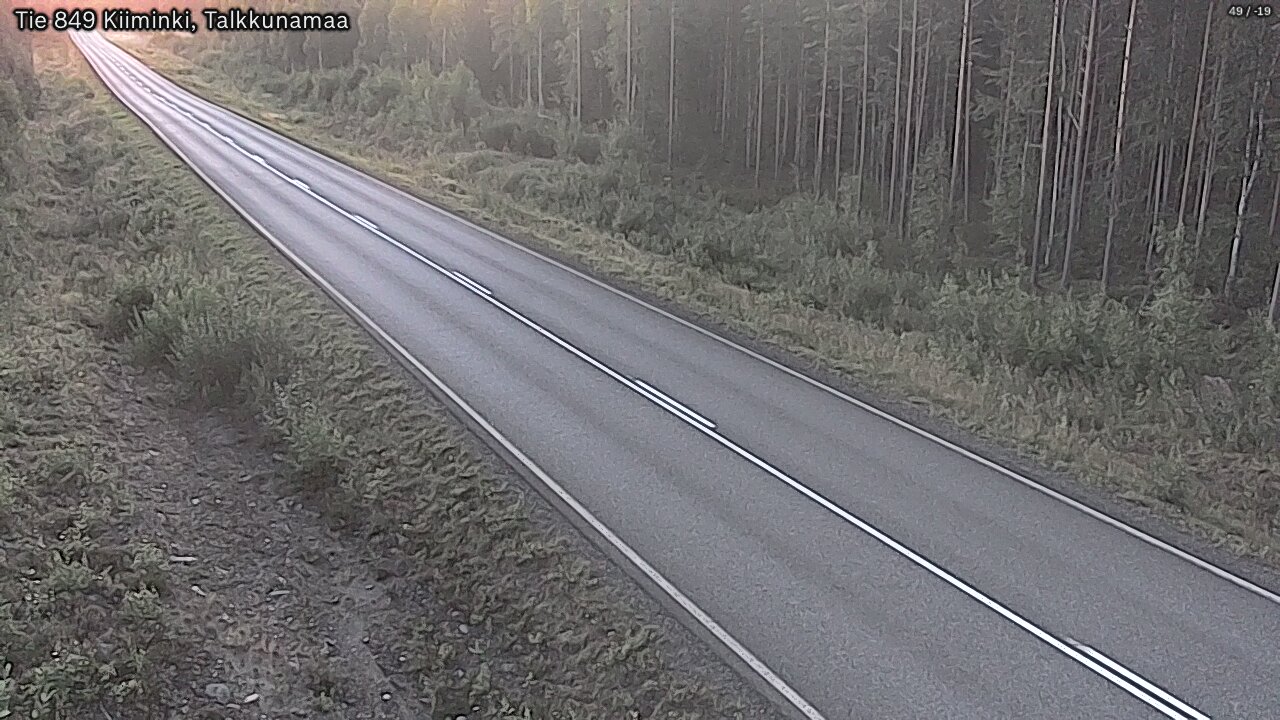 Weather Camera Image Road 849 Kiiminki, Talkkunamaa, Oulu, Pohjois-Pohjanmaa